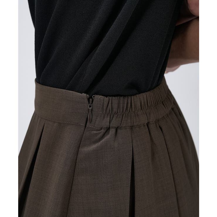 【手洗い可】ワイドプリーツスカート | cloenc | 詳細画像7 