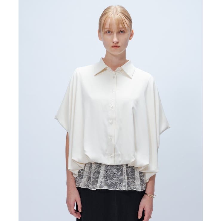 【手洗い可】ツイルバルーンブラウス | cloenc | 詳細画像2 