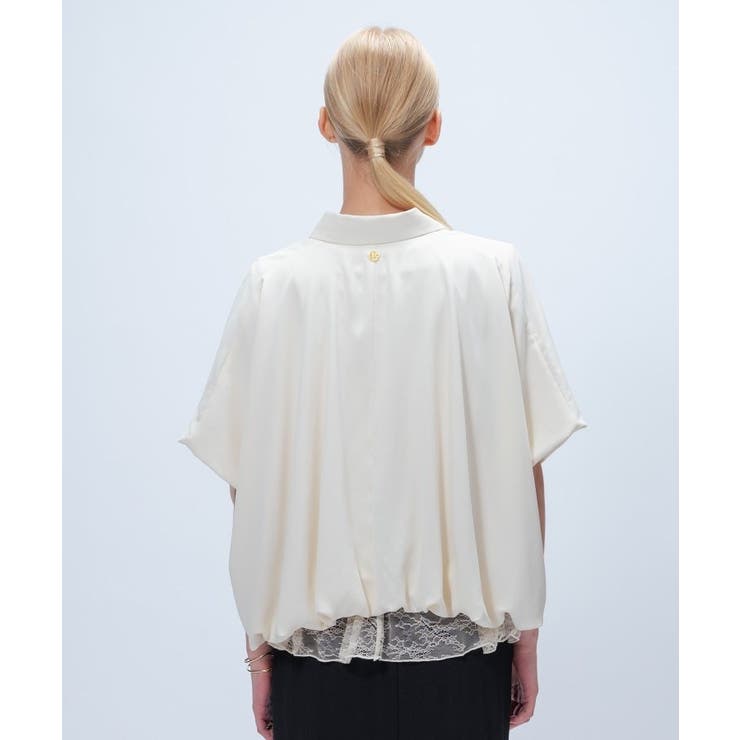 【手洗い可】ツイルバルーンブラウス | cloenc | 詳細画像4 