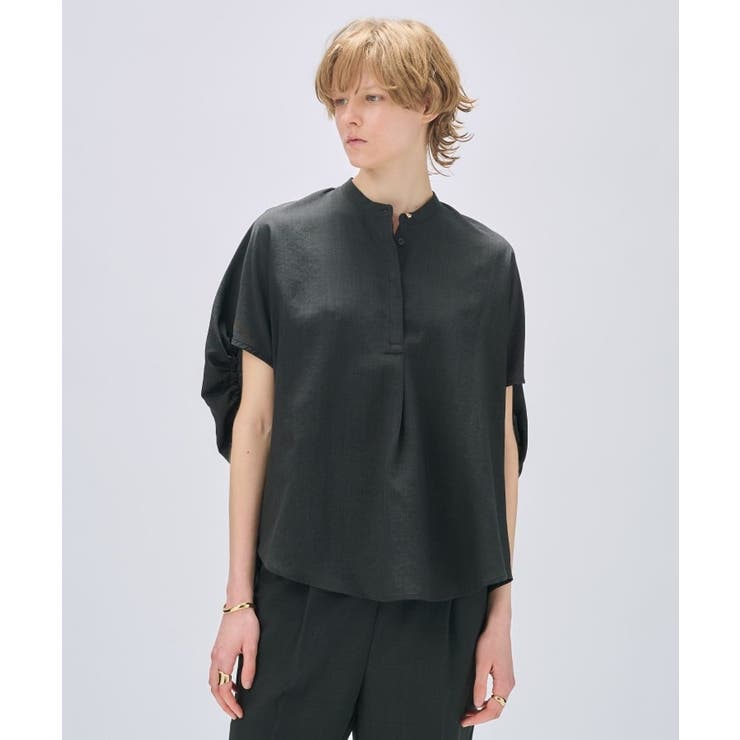 スミクロ(018) | 【セットアップ／手洗い可】ドライタッチバルーンフォルムブラウス | cloenc