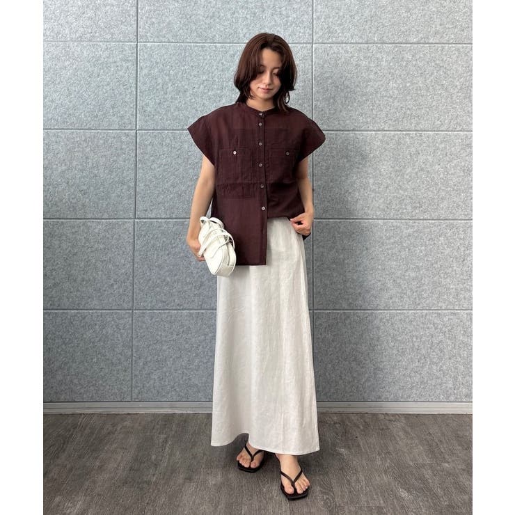 【マシンウォッシュ】シアーフレンチスリーブシャツ | cloenc | 詳細画像19 