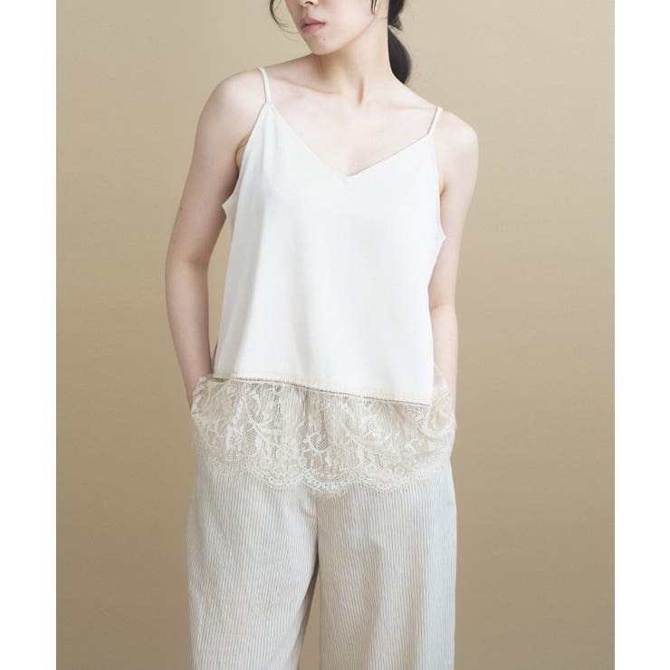 【手洗い可】サテンレースキャミソール | cloenc | 詳細画像13 