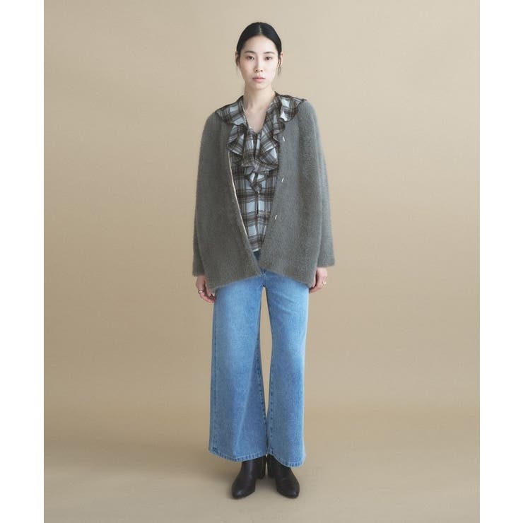 フェザーヤーンニットカーディガン | cloenc | 詳細画像10 