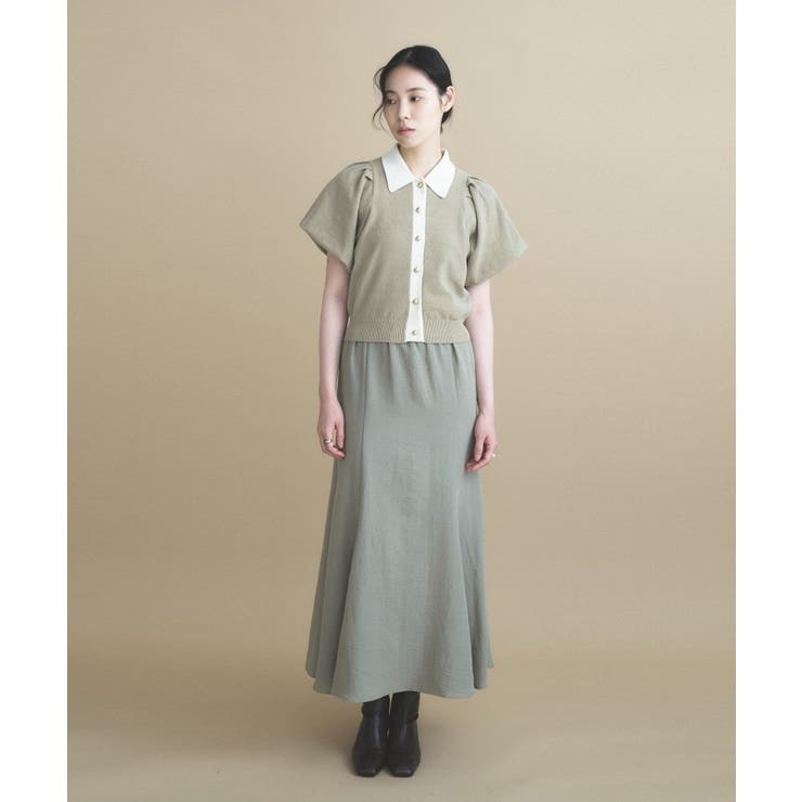【手洗い可】フィブリルロングフレアスカート | cloenc | 詳細画像7 