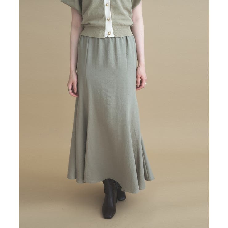 【手洗い可】フィブリルロングフレアスカート | cloenc | 詳細画像10 