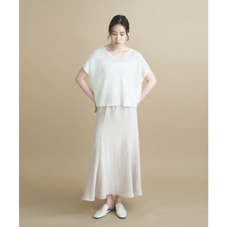 【手洗い可】フィブリルロングフレアスカート | cloenc | 詳細画像14 