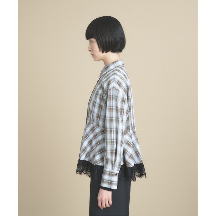 【手洗い可】レースペプラムブラウス | cloenc | 詳細画像5 