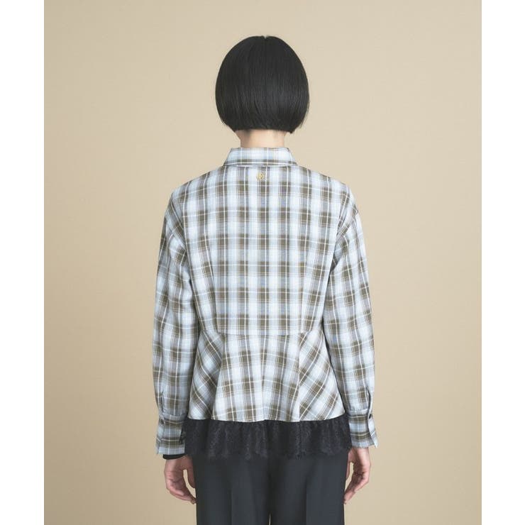 【手洗い可】レースペプラムブラウス | cloenc | 詳細画像6 