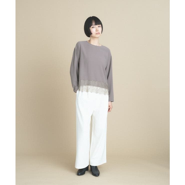 レースドッキングブラウス | cloenc | 詳細画像8 