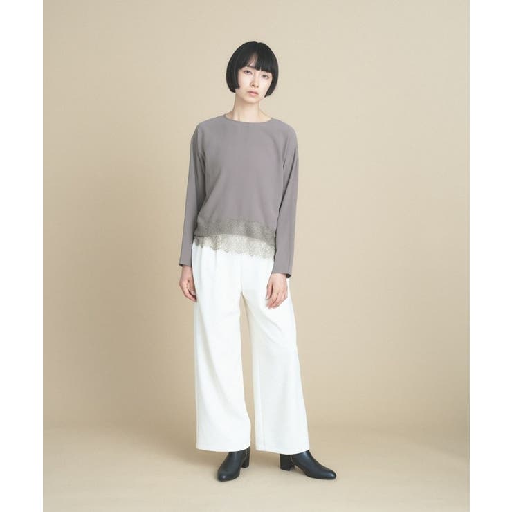 レースドッキングブラウス | cloenc | 詳細画像9 