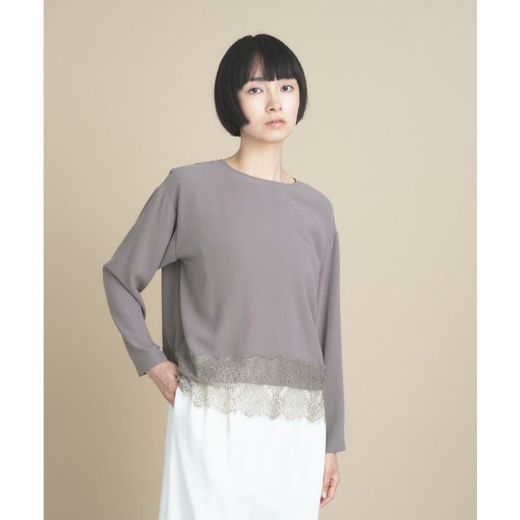 レースドッキングブラウス | cloenc | 詳細画像10 