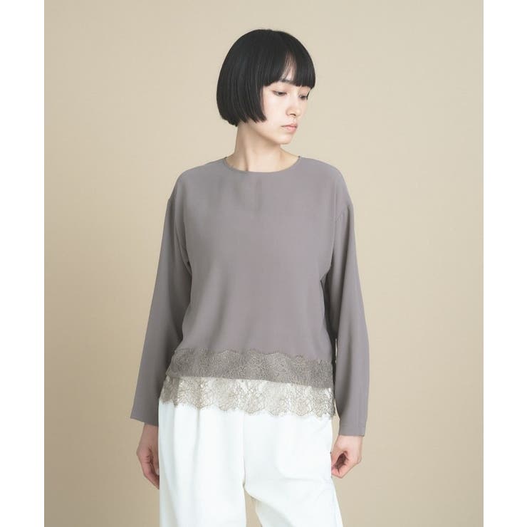 レースドッキングブラウス | cloenc | 詳細画像11 