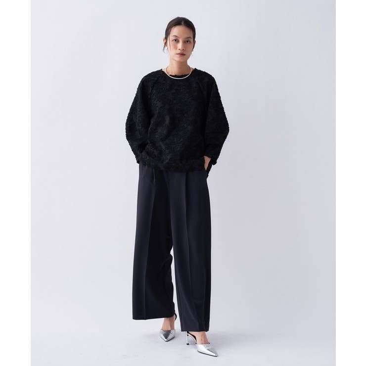 【防花粉／オケージョン／セットアップ】イージータックワイドパンツ | cloenc | 詳細画像30 