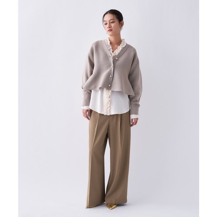 【防花粉／オケージョン／セットアップ】イージータックワイドパンツ | cloenc | 詳細画像28 