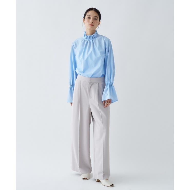 【防花粉／オケージョン／セットアップ】イージータックワイドパンツ | cloenc | 詳細画像12 