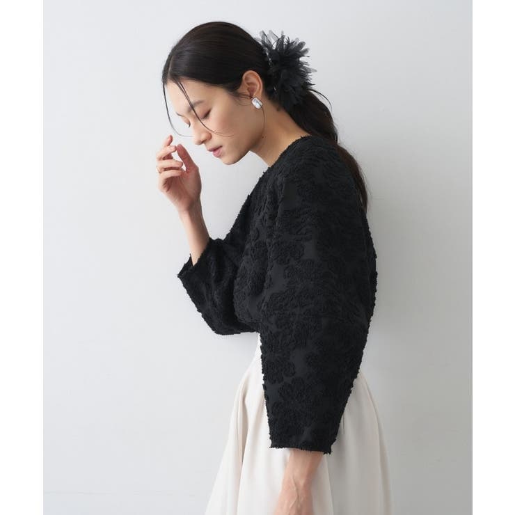 【オケージョン／手洗い可】フラワーシアージャカードシャツ | cloenc | 詳細画像19 