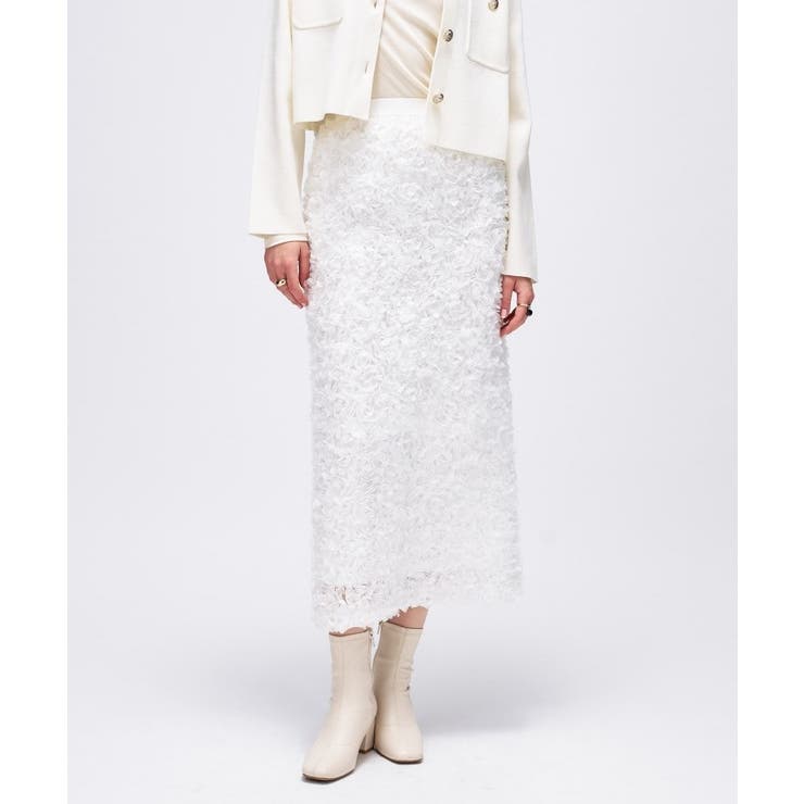 【オケージョン／手洗い可】フラワーチュールレーススカート | cloenc | 詳細画像27 