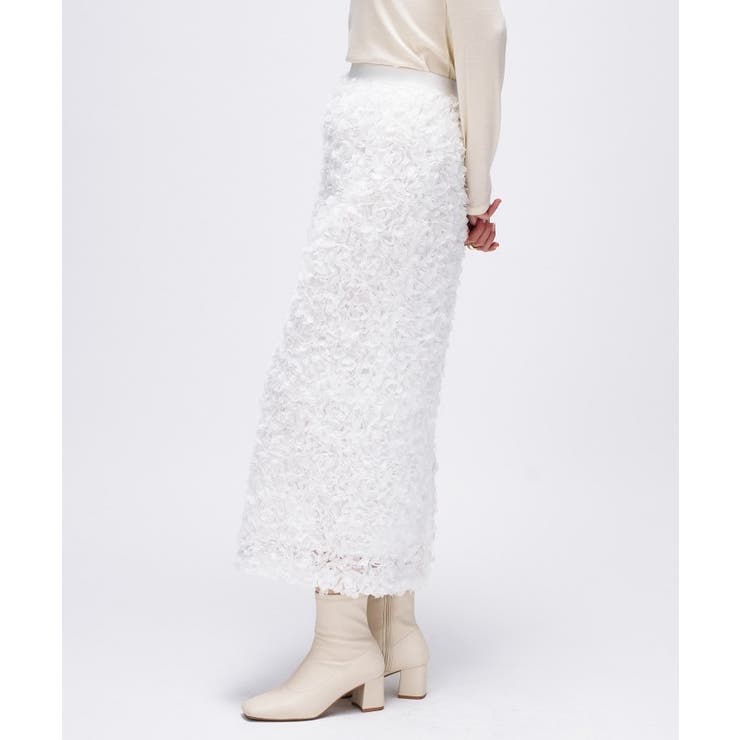 【オケージョン／手洗い可】フラワーチュールレーススカート | cloenc | 詳細画像29 