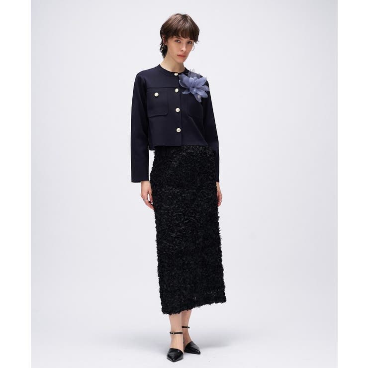 【オケージョン／手洗い可】フラワーチュールレーススカート | cloenc | 詳細画像1 