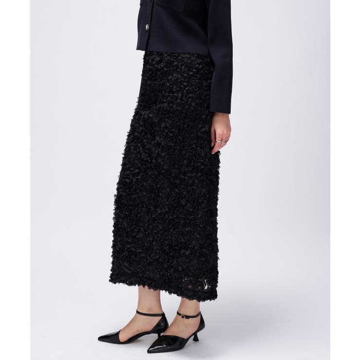 【オケージョン／手洗い可】フラワーチュールレーススカート | cloenc | 詳細画像36 