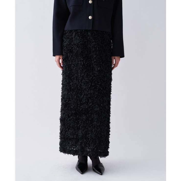 【オケージョン／手洗い可】フラワーチュールレーススカート | cloenc | 詳細画像21 