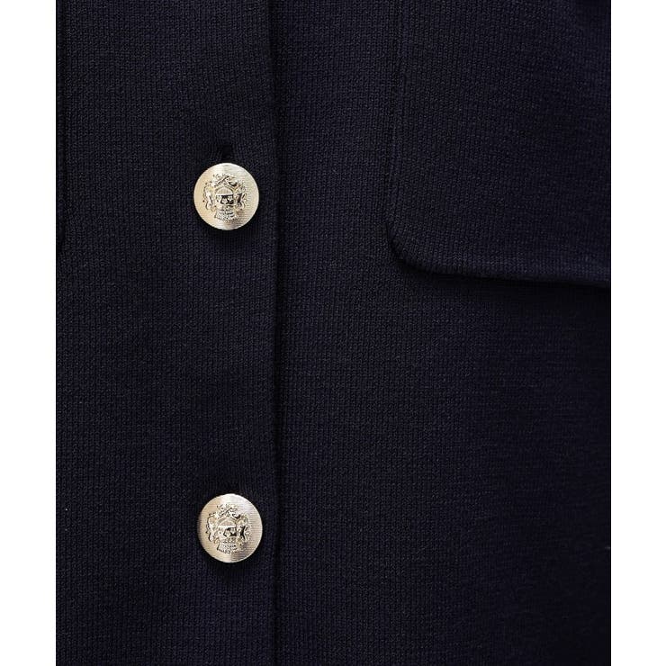 【オケージョン／手洗い可】ノーカラーニットカーディガン | cloenc | 詳細画像22 