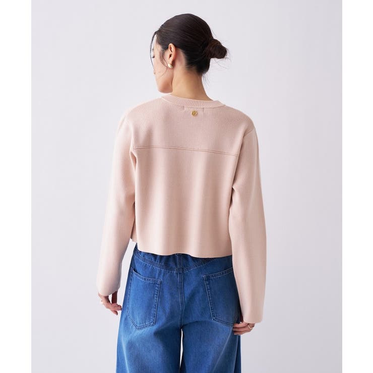 【オケージョン／手洗い可】ノーカラーニットカーディガン | cloenc | 詳細画像35 