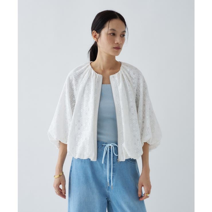 レースシアーブルゾン | cloenc | 詳細画像4 