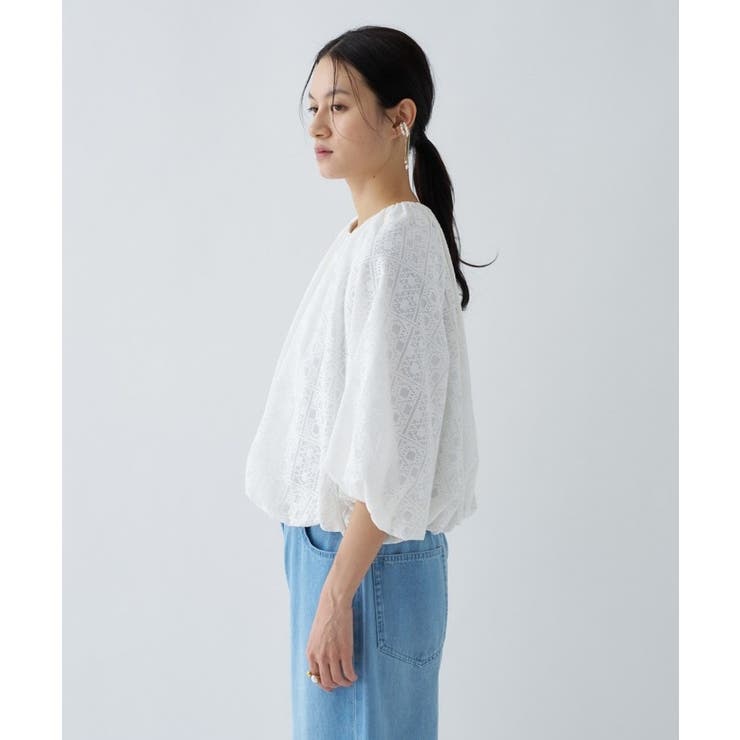 レースシアーブルゾン | cloenc | 詳細画像15 