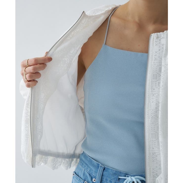 レースシアーブルゾン | cloenc | 詳細画像16 