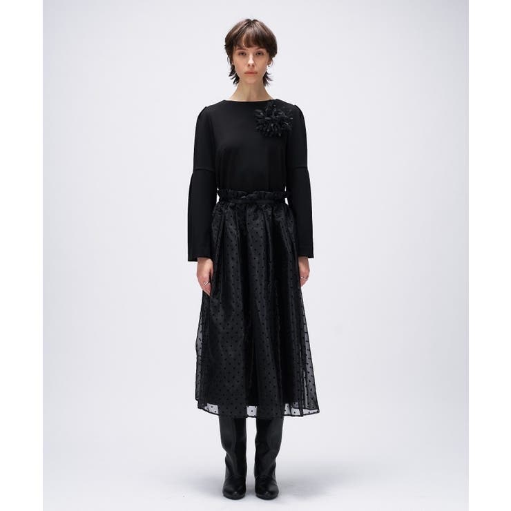 【セットアイテム オケージョン 手洗い可】ドットチュールレイヤードセットワンピー… | cloenc | 詳細画像43 