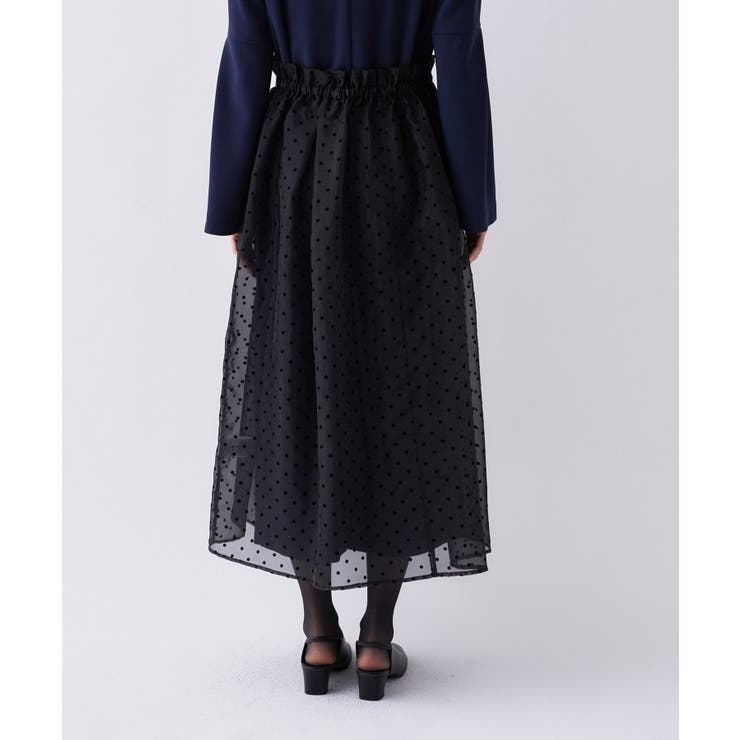 【セットアイテム オケージョン 手洗い可】ドットチュールレイヤードセットワンピー… | cloenc | 詳細画像12 