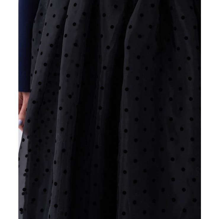 【セットアイテム オケージョン 手洗い可】ドットチュールレイヤードセットワンピー… | cloenc | 詳細画像14 