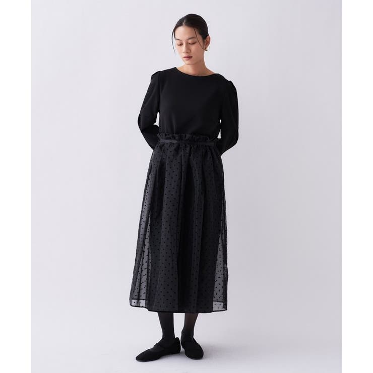 【セットアイテム オケージョン 手洗い可】ドットチュールレイヤードセットワンピー… | cloenc | 詳細画像34 