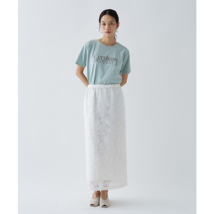【手洗い可】レースイージーナロースカート | cloenc | 詳細画像17 