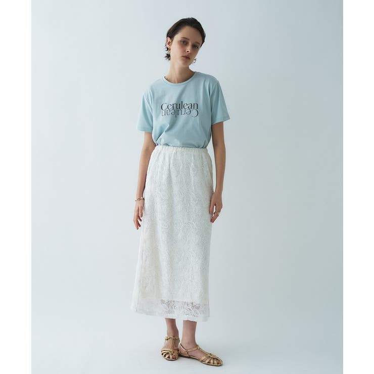 【手洗い可】レースイージーナロースカート | cloenc | 詳細画像3 