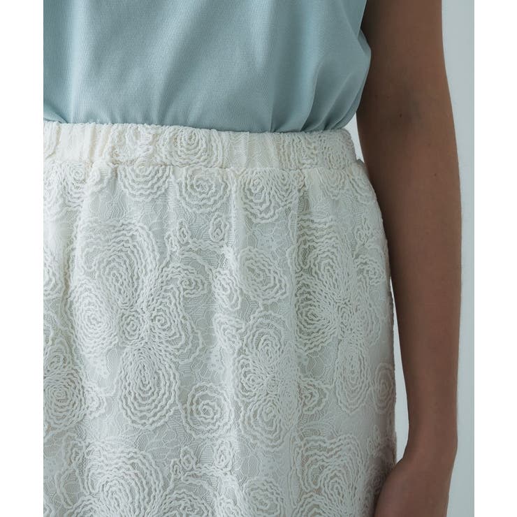 【手洗い可】レースイージーナロースカート | cloenc | 詳細画像13 