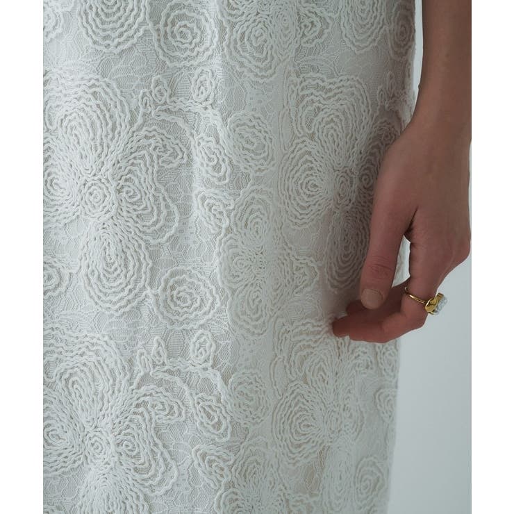 【手洗い可】レースイージーナロースカート | cloenc | 詳細画像14 