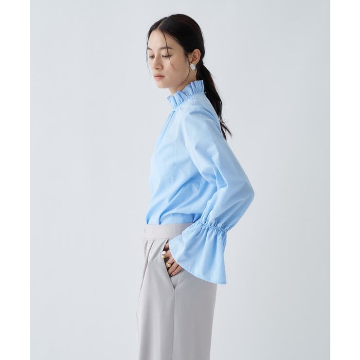 【オケージョン／手洗い可】フリルフォルムブラウス | cloenc | 詳細画像25 