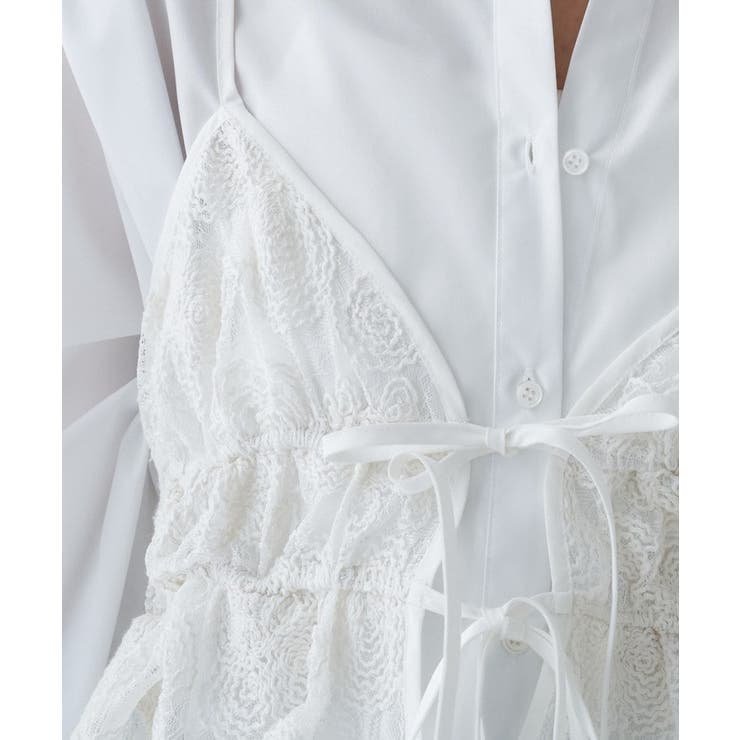 【手洗い可】シアーフラワーレースキャミソール | cloenc | 詳細画像11 