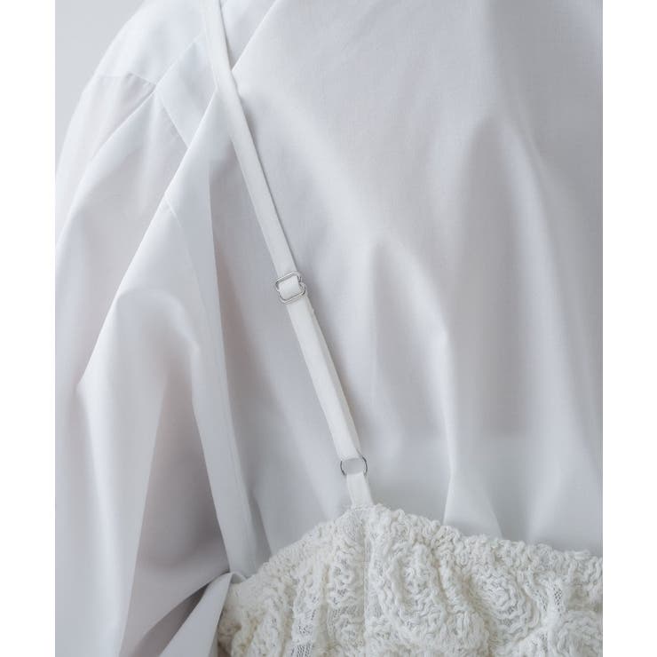 【手洗い可】シアーフラワーレースキャミソール | cloenc | 詳細画像14 