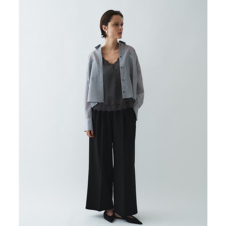 【手洗い可】シアーストライプシャツ | cloenc | 詳細画像12 