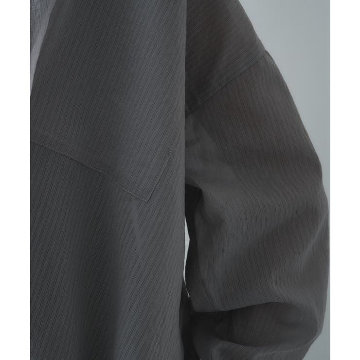 【手洗い可】シアーストライプシャツ | cloenc | 詳細画像17 