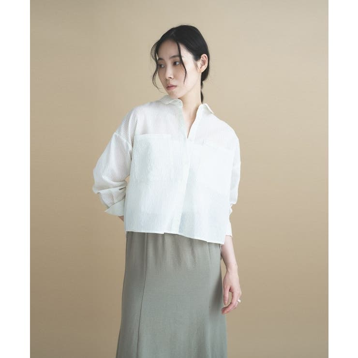 【再入荷】シアーストライプシャツ | cloenc | 詳細画像37 