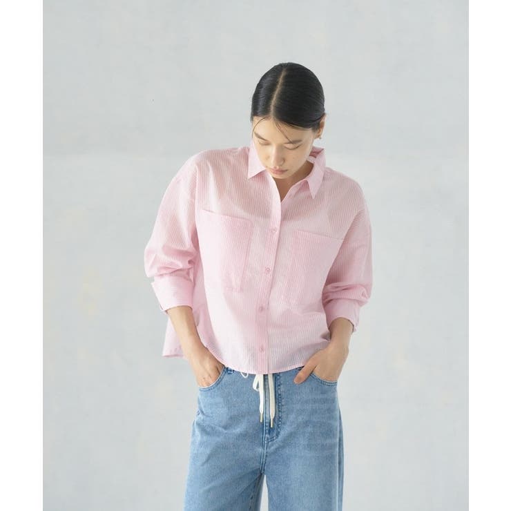 【再入荷】シアーストライプシャツ | cloenc | 詳細画像1 