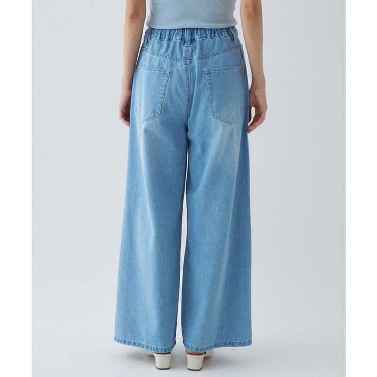 【手洗い可】ドロストイージーワイドデニムパンツ | cloenc | 詳細画像11 