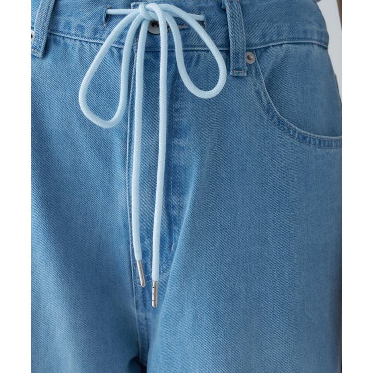 【手洗い可】ドロストイージーワイドデニムパンツ | cloenc | 詳細画像14 