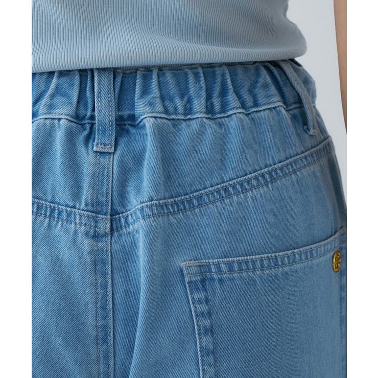 【手洗い可】ドロストイージーワイドデニムパンツ | cloenc | 詳細画像15 