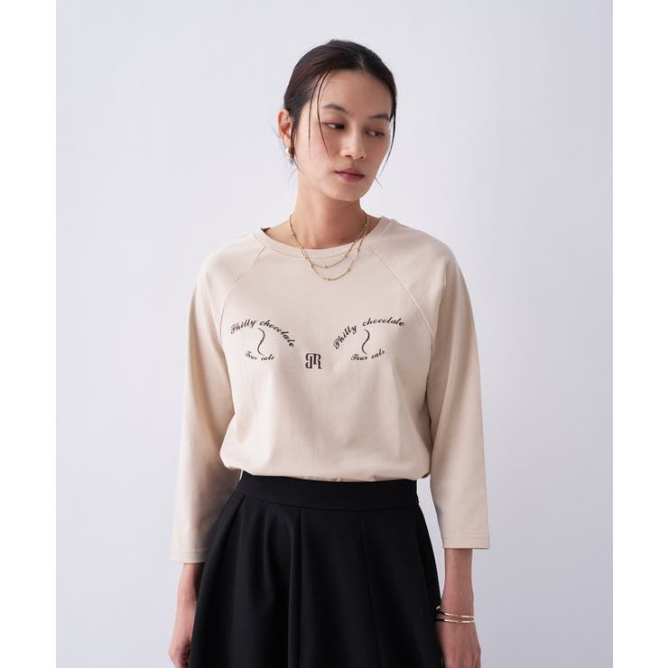 【Philly chocolateコラボ】キャットプリントロングTシャツ | cloenc | 詳細画像11 