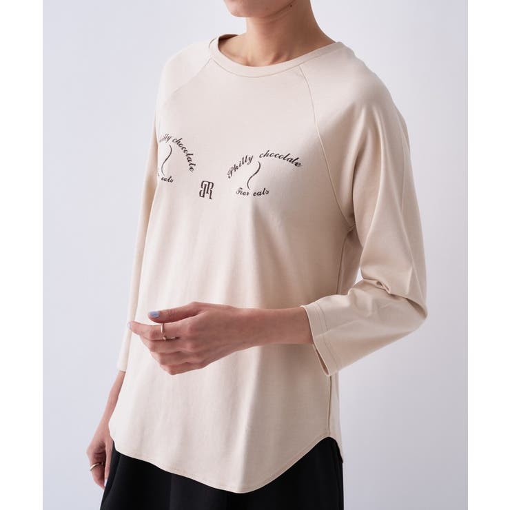 【Philly chocolateコラボ】キャットプリントロングTシャツ | cloenc | 詳細画像16 